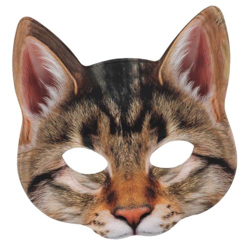 BESTYASH 1stk Lustige Katzenmaske Tier-halloween-maske Katzenkostüm Für Weiße Katzenmaske Kinderkatze Kostüm Fuchsmaske Katzenkostüm Halloween Katzenmasken Katzenkopfmaske Green von BESTYASH