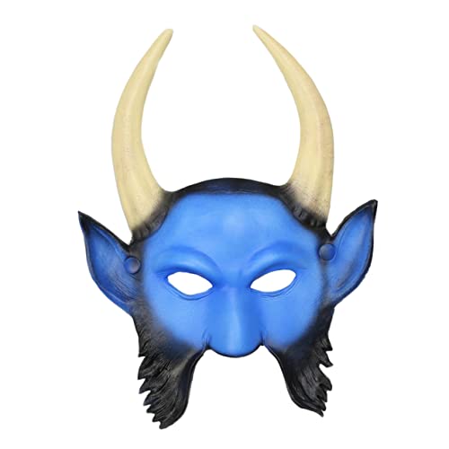 BESTYASH 1stk Party-maske Teufel-cosplay Halloween-gesichtsmaske Teufel Cosplay Hörner Blaue Masken Partygeschenke Für Kinderkostüme Maske Für Halloween Cosplay-maske Teufelsmaske Blue von BESTYASH