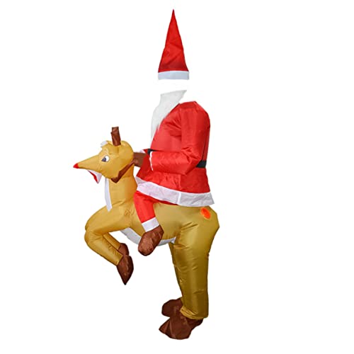 BESTYASH 1stk Aufblasbares Partykostüm Cosplay-kostüme Rollenspielkostüm Weihnachten Aufblasbare Weihnachtskostüme Waschbare Kostüme Bling Dekor Jesus-dekor Perlmutt Lipgloss Polyester von BESTYASH