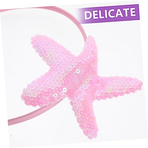 BESTYASH 2 Stck Pailletten Seestern Stirnband für Dekoratives Haaraccessoire für Mädchen für Strandpartys und Geburtstagsfeiern Langlebig und Farbenfroh von BESTYASH