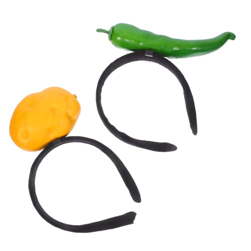 BESTYASH 2 Stück Chili Pepper und Kartoffel Kopfschmuck für und Mädchen Haaraccessoire für Partys und Fotoshootings BESTYASH 2 Stück Chili Pepper und Kartoffel Kopfschmuck für und Mädchen Haaraccessoire für Partys und Fotoshootings von BESTYASH