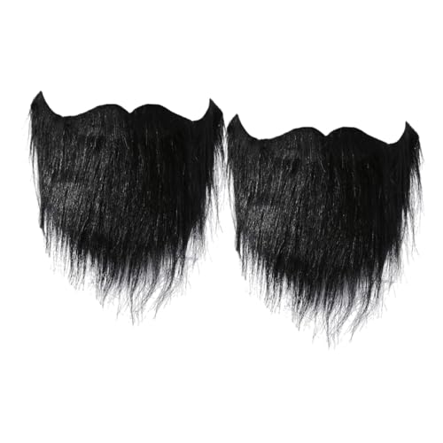 BESTYASH 2 Stück EIN Lustiger Falscher Bart Halloween Bart Falsche Gesichtsbehaarung Bart Ornamente Halloween Schnurrbart Falscher Bart Für Halloween Kostüm Schnurrbart Falscher von BESTYASH