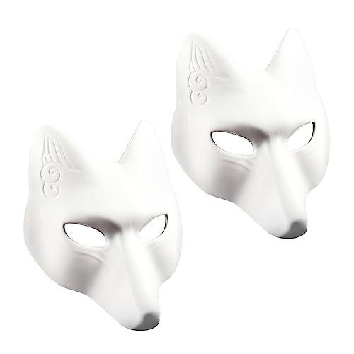 BESTYASH 2 Stück Fuchs Maske Halloween Gesicht Rätsel Maskerademaske Fuchsmasken Tiermasken Erwachsene Maskerade-maske Für Frauen Masken-cosplay Party Raubtiermaske Pelzige Maske Weiß Eva BESTYASH 2 Stück Fuchs Maske Halloween Gesicht Rätsel Maskerademaske Fuchsmasken Tiermasken Erwachsene Maskerade-maske Für Frauen Masken-cosplay Party Raubtiermaske Pelzige Maske Weiß Eva von BESTYASH