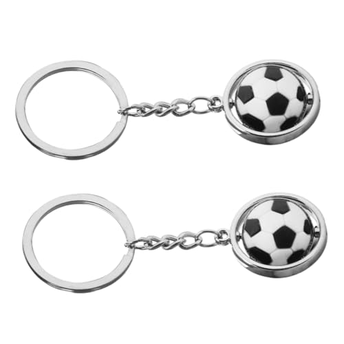 BESTYASH 2 Stück Fußball Schlüsselanhänger Rotierender Schlüsselring für Jungen und Mädchen als Partygeschenk Mitgebsel für Rucksackdekoration BESTYASH 2 Stück Fußball Schlüsselanhänger Rotierender Schlüsselring für Jungen und Mädchen als Partygeschenk Mitgebsel für Rucksackdekoration von BESTYASH