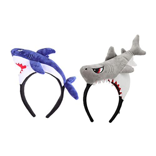 BESTYASH 2 Stück Kreative Form Haarreifen für Lustige Kopfbedeckung für Partys und Cosplay Blau und Tigerhai Design Accessoire für Feiern BESTYASH 2 Stück Kreative Form Haarreifen für Lustige Kopfbedeckung für Partys und Cosplay Blau und Tigerhai Design Accessoire für Feiern von BESTYASH
