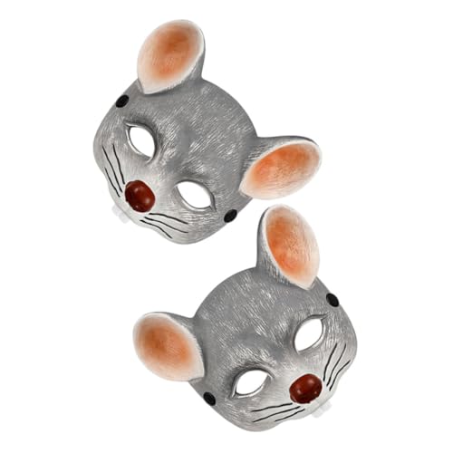 BESTYASH 2 Stück Mausmaske Cosplay-maske Cartoon-party-masken Halloween-maske Halloween Kostümmaske Gruselige Maskerade Maske Tier-maskerade-maske Masken Halloween Pu-schaum Light Grey BESTYASH 2 Stück Mausmaske Cosplay-maske Cartoon-party-masken Halloween-maske Halloween Kostümmaske Gruselige Maskerade Maske Tier-maskerade-maske Masken Halloween Pu-schaum Light Grey von BESTYASH