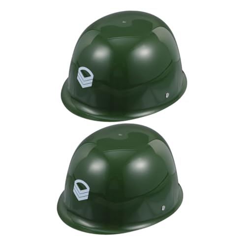 BESTYASH 2 Stück Soldatenhut aus Grünem Kunststoff Leicht und Bequem für Gruppen Rollenspiele Halloween Partyzubehör Fördert Teamwork und Fantasievolles BESTYASH 2 Stück Soldatenhut aus Grünem Kunststoff Leicht und Bequem für Gruppen Rollenspiele Halloween Partyzubehör Fördert Teamwork und Fantasievolles von BESTYASH