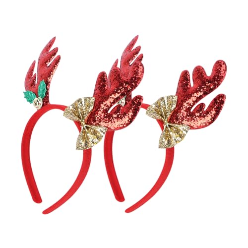 BESTYASH 2 Stück Weihnachtlicher Rentier Haarreif Plüsch Geweih Haarband Leicht Dehnbar Festlich Haarschmuck für Mädchen Party Karneval Weihnachtsfeier Zubehör BESTYASH 2 Stück Weihnachtlicher Rentier Haarreif Plüsch Geweih Haarband Leicht Dehnbar Festlich Haarschmuck für Mädchen Party Karneval Weihnachtsfeier Zubehör von BESTYASH
