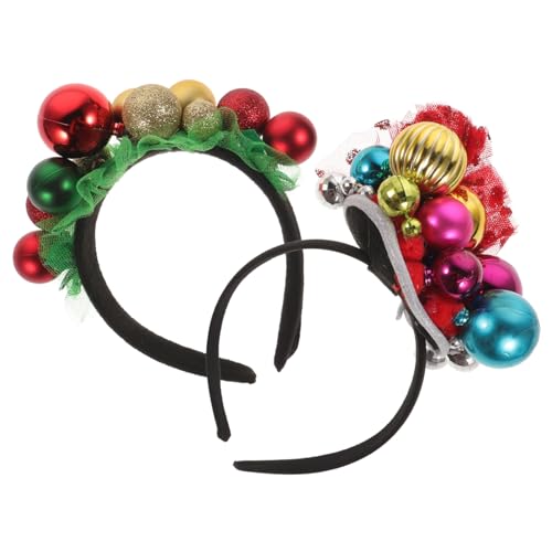 BESTYASH 2 Stück Weihnachts Haarreifen Glocken Stirnband aus Hochwertigem Material Langlebig und Handgefertigt Festlich Chic für Erwachsene für Weihnachtsfeiern Kostümpartys Karneval und BESTYASH 2 Stück Weihnachts Haarreifen Glocken Stirnband aus Hochwertigem Material Langlebig und Handgefertigt Festlich Chic für Erwachsene für Weihnachtsfeiern Kostümpartys Karneval und von BESTYASH