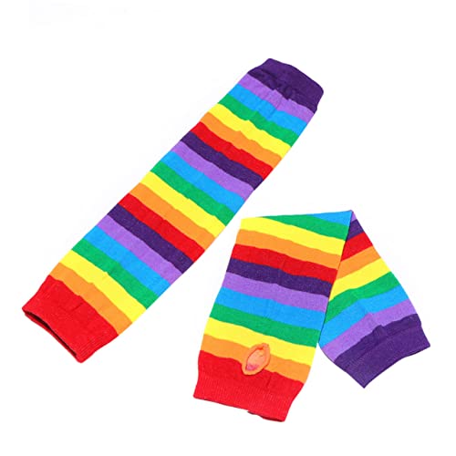 BESTYASH 2 Stück warme Socken für Mädchen fasching stulpen faschingsaccessoires Regenbogen-Overknee-Socken Regenbogen gestreifte Socken bunte warme Socken Regenbogen-Strümpfe rot BESTYASH 2 Stück warme Socken für Mädchen fasching stulpen faschingsaccessoires Regenbogen-Overknee-Socken Regenbogen gestreifte Socken bunte warme Socken Regenbogen-Strümpfe rot von BESTYASH