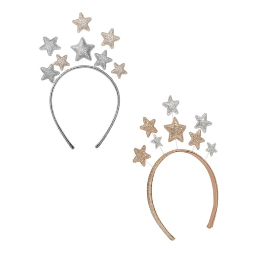 BESTYASH 2 Stücke Haarschmuck Stirnband Accessoires für den Silvesterabend Pentagramm-Haarreifen Clips Rosa Vorabend Star-Kopf-Bopper Stern-Stirnbänder für Party Sterne Haarbänder Eisen BESTYASH 2 Stücke Haarschmuck Stirnband Accessoires für den Silvesterabend Pentagramm-Haarreifen Clips Rosa Vorabend Star-Kopf-Bopper Stern-Stirnbänder für Party Sterne Haarbänder Eisen von BESTYASH