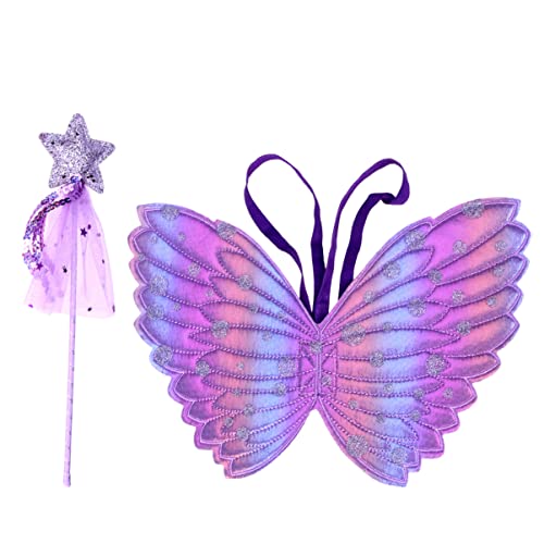 BESTYASH 2 Teiliges Set Aus Engel Und Schmetterlingsflügeln Für Cosplay Zubehör Mit Zauberhaftem Zauberstab Ideal Für Bühnenaufführungen Geburtstagsfeiern Und Festliche Anlässe BESTYASH 2 Teiliges Set Aus Engel Und Schmetterlingsflügeln Für Cosplay Zubehör Mit Zauberhaftem Zauberstab Ideal Für Bühnenaufführungen Geburtstagsfeiern Und Festliche Anlässe von BESTYASH