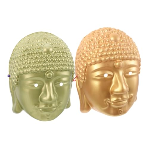 BESTYASH 2stücke Buddha-maske Für Karneval Und Halloween Authentisches Design Komfortabel Für Kostümpartys Und Kulturelle Darstellungen Unisex von BESTYASH