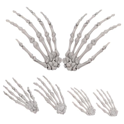 BESTYASH 3 Paare Skeletthand Ornamente für Halloween Gruselige Dekorationsrequisiten für Spukhäuser Partytauglich und Fadensicher für Themenrestaurants und Veranstaltungen BESTYASH 3 Paare Skeletthand Ornamente für Halloween Gruselige Dekorationsrequisiten für Spukhäuser Partytauglich und Fadensicher für Themenrestaurants und Veranstaltungen von BESTYASH