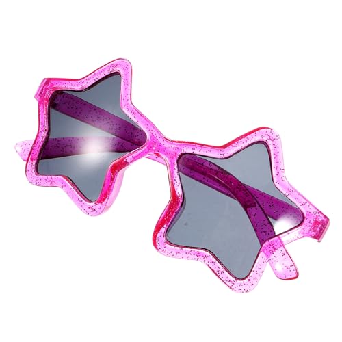 BESTYASH 3 Stck. Sonnenbrille Fünf Punkte Stern Form Partybrille für Mädchen Leichtes Cosplay Zubehör Halloween Karneval Rosa BESTYASH 3 Stck. Sonnenbrille Fünf Punkte Stern Form Partybrille für Mädchen Leichtes Cosplay Zubehör Halloween Karneval Rosa von BESTYASH