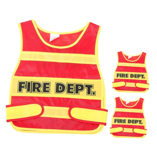 BESTYASH 3 Stück Feuerwehrkostüm Für Feuerwehrmann Verkleidet Kleinkind-feuerwehrmann Verkleiden Sich Feuerwehrmannsrolle Feuerwehr Rollenspiel Stoff Rot BESTYASH 3 Stück Feuerwehrkostüm Für Feuerwehrmann Verkleidet Kleinkind-feuerwehrmann Verkleiden Sich Feuerwehrmannsrolle Feuerwehr Rollenspiel Stoff Rot von BESTYASH