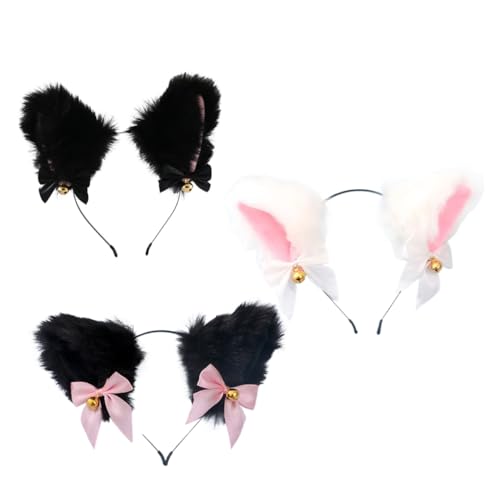BESTYASH 3 Stück Katzenohren Haarreif Handgefertigtes Cosplay Accessoire für Partys Geburtstagsfeiern Halloween und Hochwertiges Sicheres Material Bequem und Langlebig BESTYASH 3 Stück Katzenohren Haarreif Handgefertigtes Cosplay Accessoire für Partys Geburtstagsfeiern Halloween und Hochwertiges Sicheres Material Bequem und Langlebig von BESTYASH