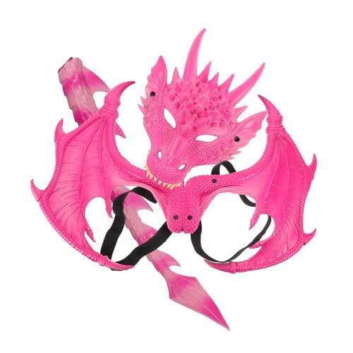 BESTYASH 3 Stück Teiliges Drachenset mit Flügeln und Maske Langlebig Leicht Wiederverwendbar Praktische Halloween Kostüm Accessoires für Party und Rollenspiel BESTYASH 3 Stück Teiliges Drachenset mit Flügeln und Maske Langlebig Leicht Wiederverwendbar Praktische Halloween Kostüm Accessoires für Party und Rollenspiel von BESTYASH