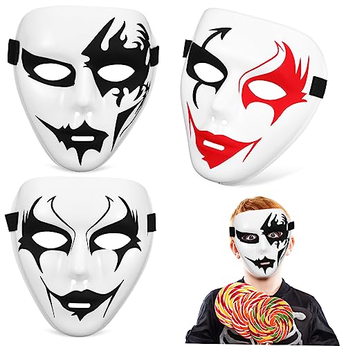 BESTYASH 3Stücke Halloween Party Masken Beängstigende Kunststoffmasken Für Cosplay Street Dance Gruselpartys Halloween Requisiten Für Unvergessliche von BESTYASH