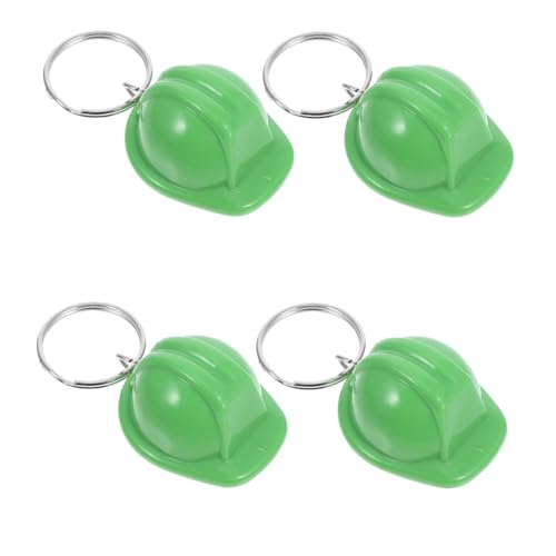 BESTYASH 4 Stück Mini Bauarbeiterhelm Schlüsselanhänger Leichter Robuster Sicherheitshelm Schlüsselanhänger für Rucksack Partygeschenke Einzigartiges Baustellen Design Vielseitig von BESTYASH