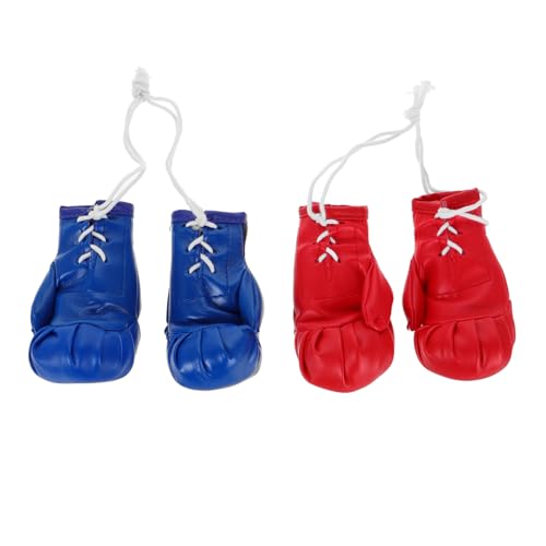 BESTYASH 4 Stück Mini Boxhandschuhe Teiliges Rot Blau Realistische Miniatur Boxhandschuh Anhänger für Autospiegel Weihnachtsbaum Puppenhaus Dekoration Vielseitig als Party Trainings Deko BESTYASH 4 Stück Mini Boxhandschuhe Teiliges Rot Blau Realistische Miniatur Boxhandschuh Anhänger für Autospiegel Weihnachtsbaum Puppenhaus Dekoration Vielseitig als Party Trainings Deko von BESTYASH