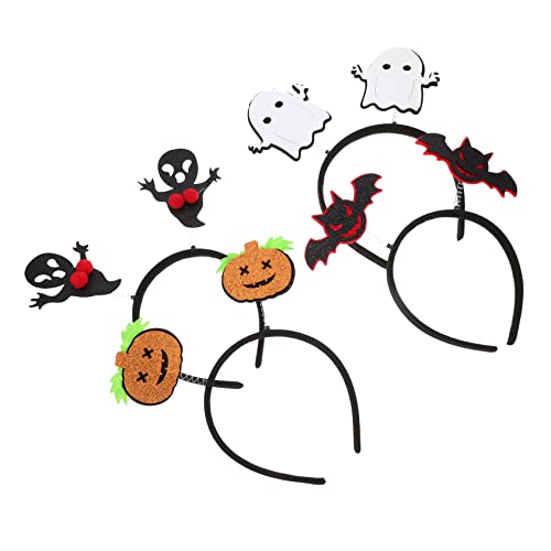 BESTYASH 4 Stück Teiliges Halloween Haarreif Gruselige Kopfbedeckungen mit Kürbis Geist Monster und Fledermaus Langlebig und Bequem für Jugendliche und Halloween Partys BESTYASH 4 Stück Teiliges Halloween Haarreif Gruselige Kopfbedeckungen mit Kürbis Geist Monster und Fledermaus Langlebig und Bequem für Jugendliche und Halloween Partys von BESTYASH