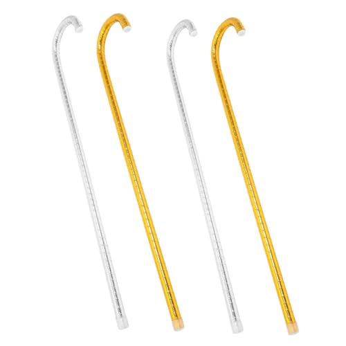 BESTYASH 4 Stück Teiliges Jazz Tanzstock Leichte Cosplay Requisiten Gold und Silber für Halloween Party Bühnenauftritte und Karneval Fördert Kreativität und Tanzspaß von BESTYASH