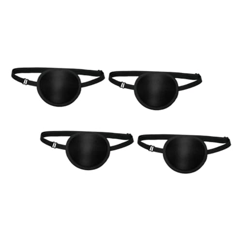 BESTYASH 4 Stück Verstellbare Piraten Augenbinde aus Weichem Schwammstoff Waschbar Lichtblockierend Elastischer Riemen für Sichttherapie Rollenspiele und Halloween-kostüme BESTYASH 4 Stück Verstellbare Piraten Augenbinde aus Weichem Schwammstoff Waschbar Lichtblockierend Elastischer Riemen für Sichttherapie Rollenspiele und Halloween-kostüme von BESTYASH