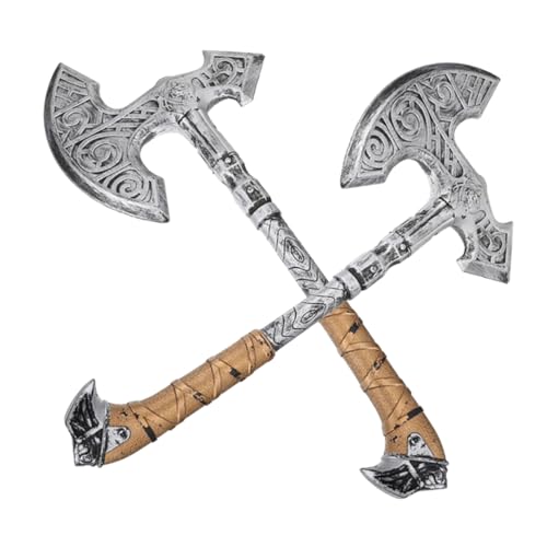 BESTYASH 4 Stücke Halloween Deko Viking Cosplay Zubehör Leicht Ergonomisch Halloween Kostüm Requisite für Piraten Mottoparty und Bühnenauftritte von BESTYASH