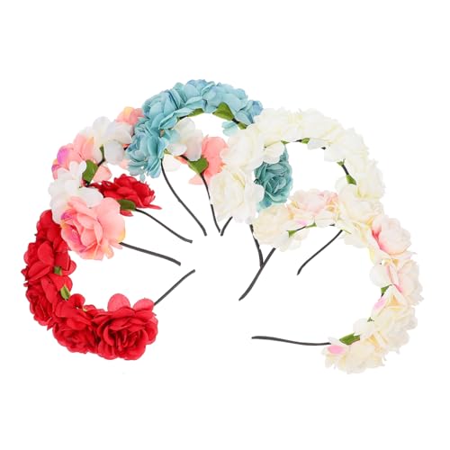 BESTYASH 5 Stück Künstliche Rosen Haarbänder Für Mädchen Kopf Von Kleinkindern Blumenparty Kinderdekoration Haarbänder Kinderhaarbänder Performance Haardekoration Bezaubernde BESTYASH 5 Stück Künstliche Rosen Haarbänder Für Mädchen Kopf Von Kleinkindern Blumenparty Kinderdekoration Haarbänder Kinderhaarbänder Performance Haardekoration Bezaubernde von BESTYASH