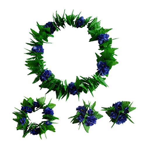 BESTYASH 5stücke Teiliges Hawaii-kostümset Für Erwachsene Blumen Und Blätterrock Haarreifen Armbänder Und Mehr Für Tropische Partys Und Luau-feiern Blau Stilvoll Und Fröhlich BESTYASH 5stücke Teiliges Hawaii-kostümset Für Erwachsene Blumen Und Blätterrock Haarreifen Armbänder Und Mehr Für Tropische Partys Und Luau-feiern Blau Stilvoll Und Fröhlich von BESTYASH