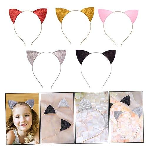 BESTYASH 5 Stück Teiliges Katzenohren Haarreif Glitzerndes Party Accessoire für Frauen und Leichtes Komfortables Stirnband für Halloween Festival und Cosplay Sichere Zufällige Farbe BESTYASH 5 Stück Teiliges Katzenohren Haarreif Glitzerndes Party Accessoire für Frauen und Leichtes Komfortables Stirnband für Halloween Festival und Cosplay Sichere Zufällige Farbe von BESTYASH