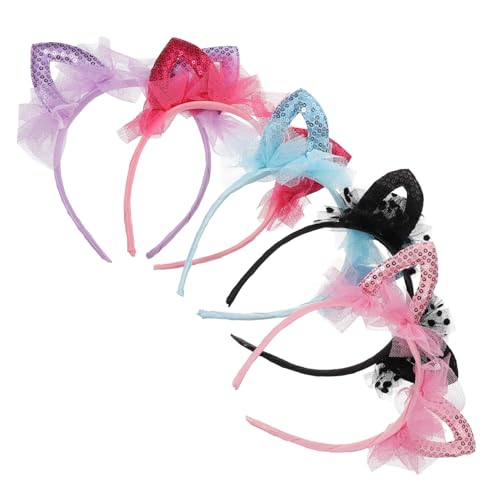 BESTYASH 5 Stück Teiliges Mädchen Stirnband mit Glitzernden Spitzen Katzenohren Verstellbar und Bequem Festliche Kopfbedeckung für Kindergeburtstag Kostümparty und Zufällige Farbe BESTYASH 5 Stück Teiliges Mädchen Stirnband mit Glitzernden Spitzen Katzenohren Verstellbar und Bequem Festliche Kopfbedeckung für Kindergeburtstag Kostümparty und Zufällige Farbe von BESTYASH