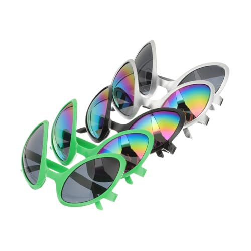BESTYASH 5 Stück außerirdische Brille heeloween hallowe party Crowd-attracting sunglasses Beugungsgläser Neon-Partyzubehör Rave coole Sommerbrille Festival-Party-Brille Plastik BESTYASH 5 Stück außerirdische Brille heeloween hallowe party Crowd-attracting sunglasses Beugungsgläser Neon-Partyzubehör Rave coole Sommerbrille Festival-Party-Brille Plastik von BESTYASH