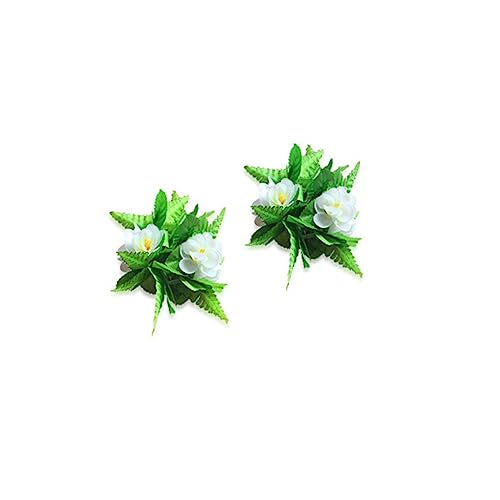 BESTYASH 5st Grüner Hula-rock Stirnband Blumenhalskette Luau-gras Geschenke Für Mädchen Geschenke Für Erwachsene Grüne Grasröcke Für Erwachsene Graßrock Blätter Stoff Damen von BESTYASH