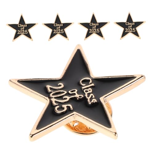 BESTYASH 5pcs Graduierung Brosche Pin Star Lapel Pin Feuchter Sternbrosche Stern Stern Pin Stern Brosche Dekorative Pins Sternabzeichen Lappelstifte von BESTYASH