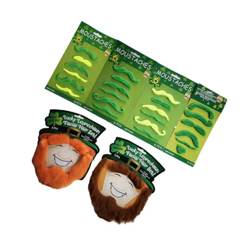 BESTYASH 6 Stück Falscher Bart Gnomenbart Zaubererbart Und Perücke Bartkostüm Kinderschnurrbart Falscher Weißer Bart St Patrick Day Foto Requisiten BESTYASH 6 Stück Falscher Bart Gnomenbart Zaubererbart Und Perücke Bartkostüm Kinderschnurrbart Falscher Weißer Bart St Patrick Day Foto Requisiten von BESTYASH