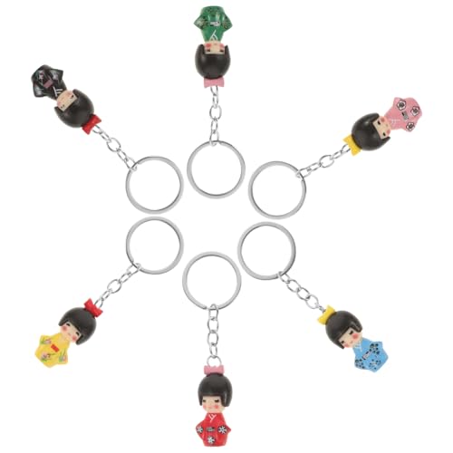 BESTYASH 6 Stück Kimono-puppen-schlüsselanhänger Schlüsselanhänger Für Mädchen Geisha-kimono-puppe Miniatur Karikatur Stoff Party Zubehör Ring Klein Aus Zinklegierung Zufällige Farbe BESTYASH 6 Stück Kimono-puppen-schlüsselanhänger Schlüsselanhänger Für Mädchen Geisha-kimono-puppe Miniatur Karikatur Stoff Party Zubehör Ring Klein Aus Zinklegierung Zufällige Farbe von BESTYASH