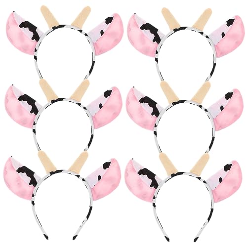 BESTYASH 6 Stück Plüsch-Stirnband Kuh klein Babys tierische Ohren sechs Haarband haarreifen damen haarschmuck Haartracht Cartoon-Tierkopfschmuck Kostümzubehör Stoff BESTYASH 6 Stück Plüsch-Stirnband Kuh klein Babys tierische Ohren sechs Haarband haarreifen damen haarschmuck Haartracht Cartoon-Tierkopfschmuck Kostümzubehör Stoff von BESTYASH