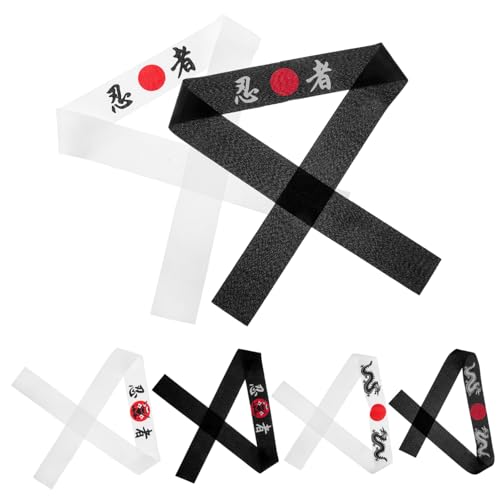 BESTYASH 6 Stück Teiliges Ninja Stirnband Set Japanisches Karate Stirnband aus Hochwertigem Material Vielseitig für Kochen Sport Kostüm und Party Verarbeitung Geschenkidee für Erwachsene BESTYASH 6 Stück Teiliges Ninja Stirnband Set Japanisches Karate Stirnband aus Hochwertigem Material Vielseitig für Kochen Sport Kostüm und Party Verarbeitung Geschenkidee für Erwachsene von BESTYASH