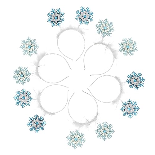 BESTYASH 6 Stück Teiliges Schneeflocken Haarband Glitzerndes Leichtes Stoffhaaraccessoire Flexibel und Bequem Festliche Haardeko für Weihnachten Karneval und Kostümpartys Geschenkidee für BESTYASH 6 Stück Teiliges Schneeflocken Haarband Glitzerndes Leichtes Stoffhaaraccessoire Flexibel und Bequem Festliche Haardeko für Weihnachten Karneval und Kostümpartys Geschenkidee für von BESTYASH