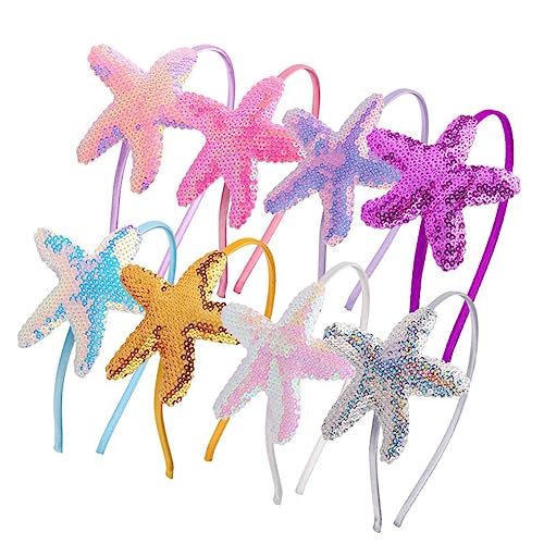 BESTYASH 8 Stück Haaraccessoires Seestern Haarreifen Tier Haarbänder für Kleine Mädchen für Tanzpartys und Besondere Anlässe Einfach zu Tragen und im Design von BESTYASH