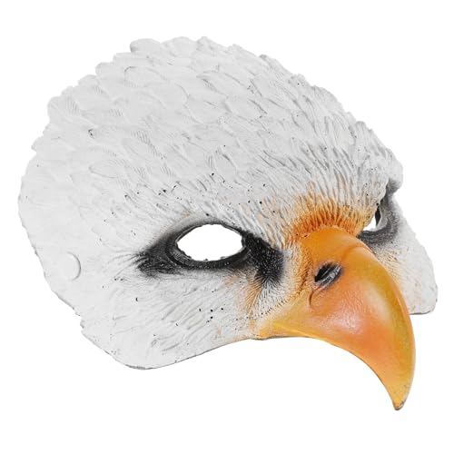 BESTYASH Adler Maske Halloween-horrormaske Pelzige Maske Adlertier Halloween-leuchtmaske Halloween-ohr Grimassenkostüm Vogelmaskenkostüm Spinne Halloween Vogelmasken Für Maskerade Weiß Pu BESTYASH Adler Maske Halloween-horrormaske Pelzige Maske Adlertier Halloween-leuchtmaske Halloween-ohr Grimassenkostüm Vogelmaskenkostüm Spinne Halloween Vogelmasken Für Maskerade Weiß Pu von BESTYASH