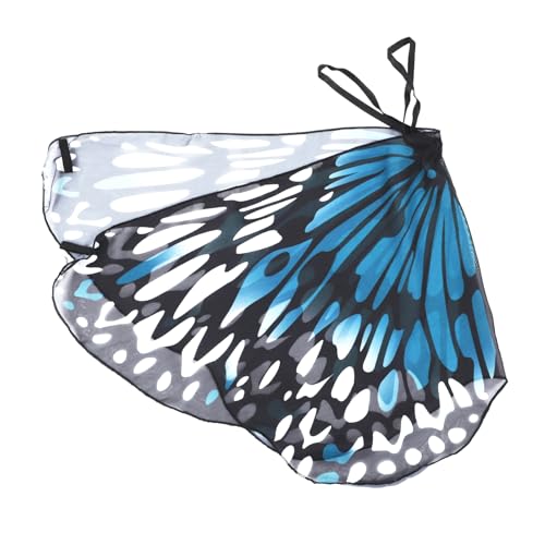 BESTYASH Badetuch Für Mädchen Geburtstag Schmetterling Strand Flügel Party Kreativer Umhang Cosplay -requisiten Modeschal Mantel Blue Polyester von BESTYASH