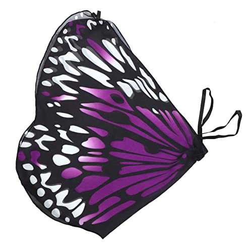 BESTYASH Badetuch halloween mitgebsel wampir halloween badehandtuch Umhänge für Schmetterlingsflügelumhang Mädchen Schmetterlingsmantel Schmetterlinge Cosplay Prop Polyester Violett von BESTYASH