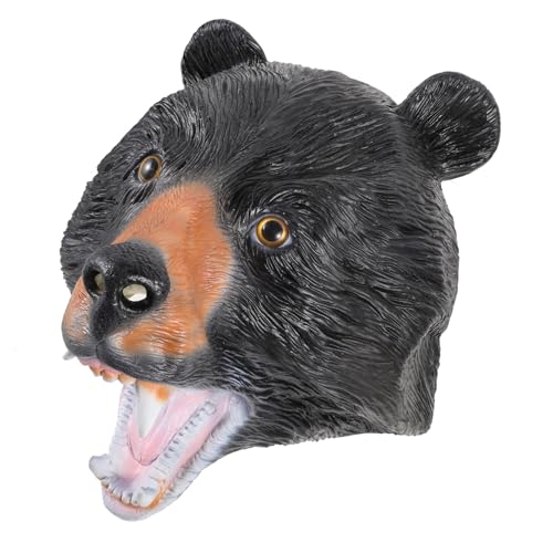 BESTYASH Bärenmaskenhaube halloween Schnabelmaske Halloween-Tier Schnallen für Schals Cosplay halloween halloweenmaske -Halloween- Partyzubehör verkleiden Emulsion von BESTYASH