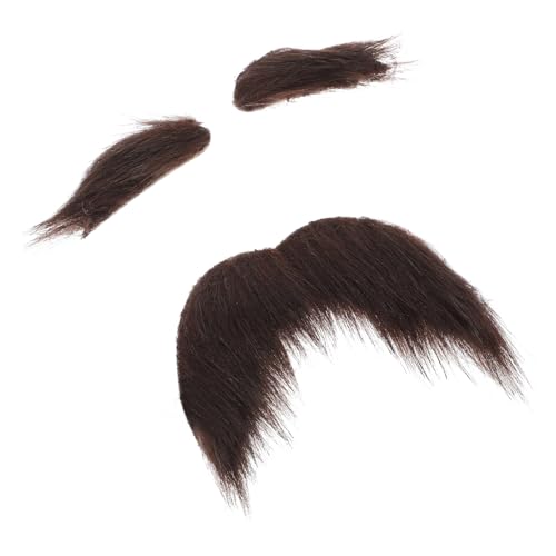 BESTYASH Bart-Requisite – Selbstklebendes Set Mit Falschen Augenbrauen Und Schnurrbart Für Männer – Ideal Für Halloween Theater Und Cosplay-Events von BESTYASH