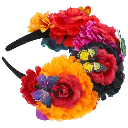BESTYASH Blumen-stirnband Krone Mexikanische Krone Für Day-dead-partys Rave-accessoires von BESTYASH