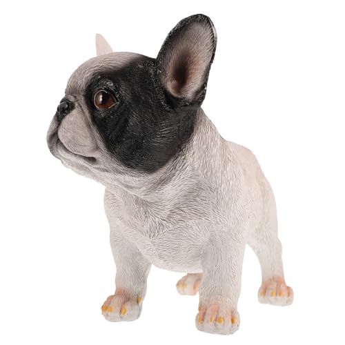 BESTYASH Bulldogge Skulptur Deko Aus Harz Für Schreibtisch Garten Heimdekor Hundefigur Handwerk Simuliert Hingucker von BESTYASH
