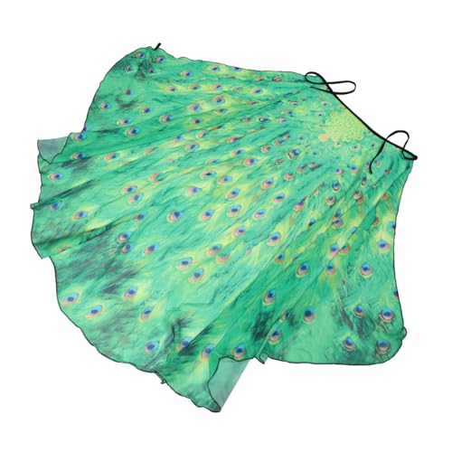 BESTYASH Chiffon Pfauenschal Damen Halstuch Capes Für Damen Hochzeitskleid Cape Damen Halloween Umhang Pfauenumhang Pfauenkostüm Professioneller Wasserdichter Friseurumhang Chiffon Umhang von BESTYASH